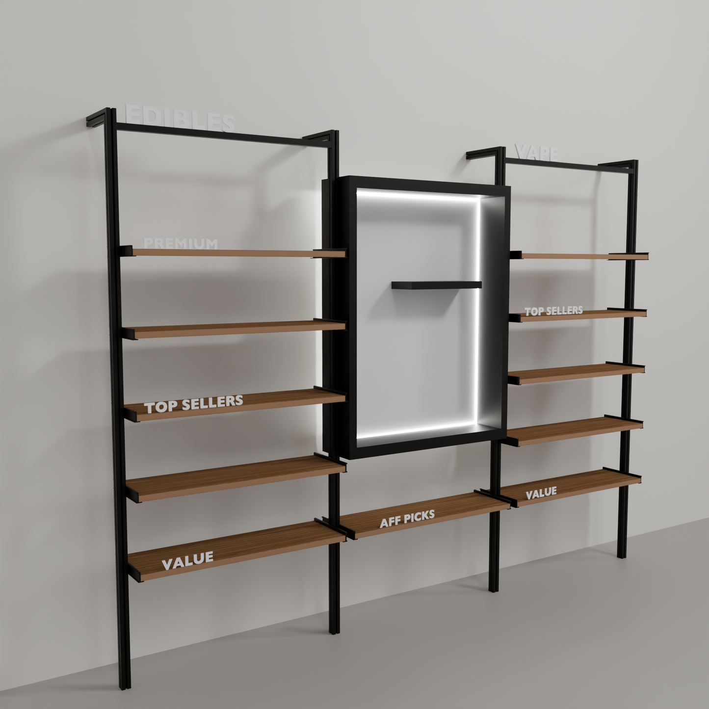 Outrigger Wall Display