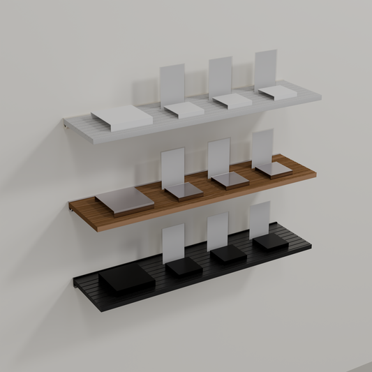 Floating Groove Shelves